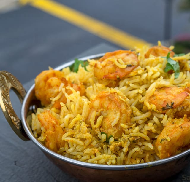 Shrimp Biryani.